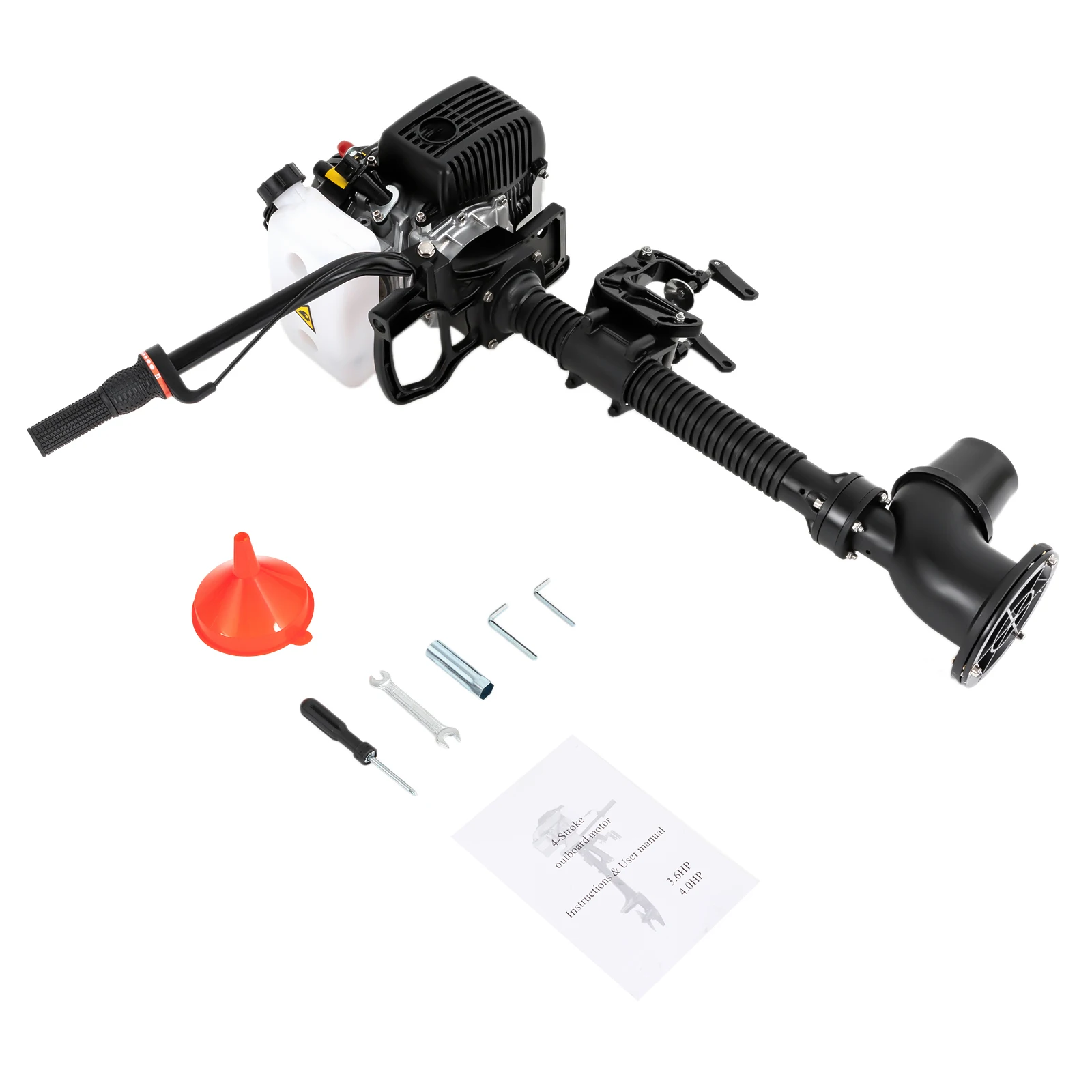 4HP 55cc 4-Stroke Jet Pump Outboard Motor, Quiet Air-Cooled Engine for Fishing Boat & Aquaculture, Low Fuel Consumption 4-6km/h with CDI Ignition
4HP 55cc 4-Stroke Jet Pump Outboard Motor, Quiet Air-Cooled Engine for Fishing Boat & Aquaculture, Low Fuel Consumption 4-6km/h with CDI Ignition