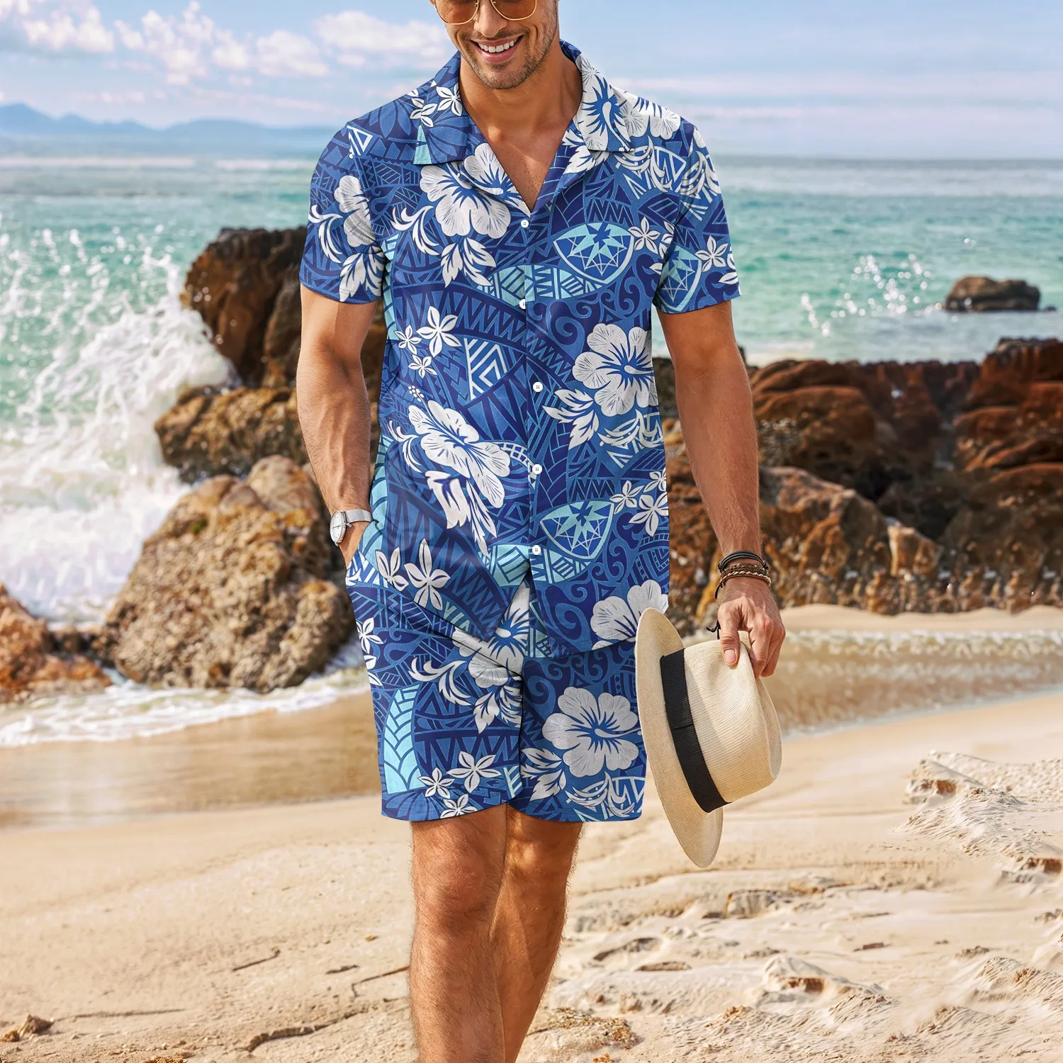 Palm Tree Tropical Men's Degree 3D Printed Hawaiian Shirt and Shorts Set Casual Fashion Short Sleeve Shirt Set for Easy Summer S
Palm Tree Tropical Men's Degree 3D Printed Hawaiian Shirt and Shorts Set Casual Fashion Short Sleeve Shirt Set for Easy Summer S