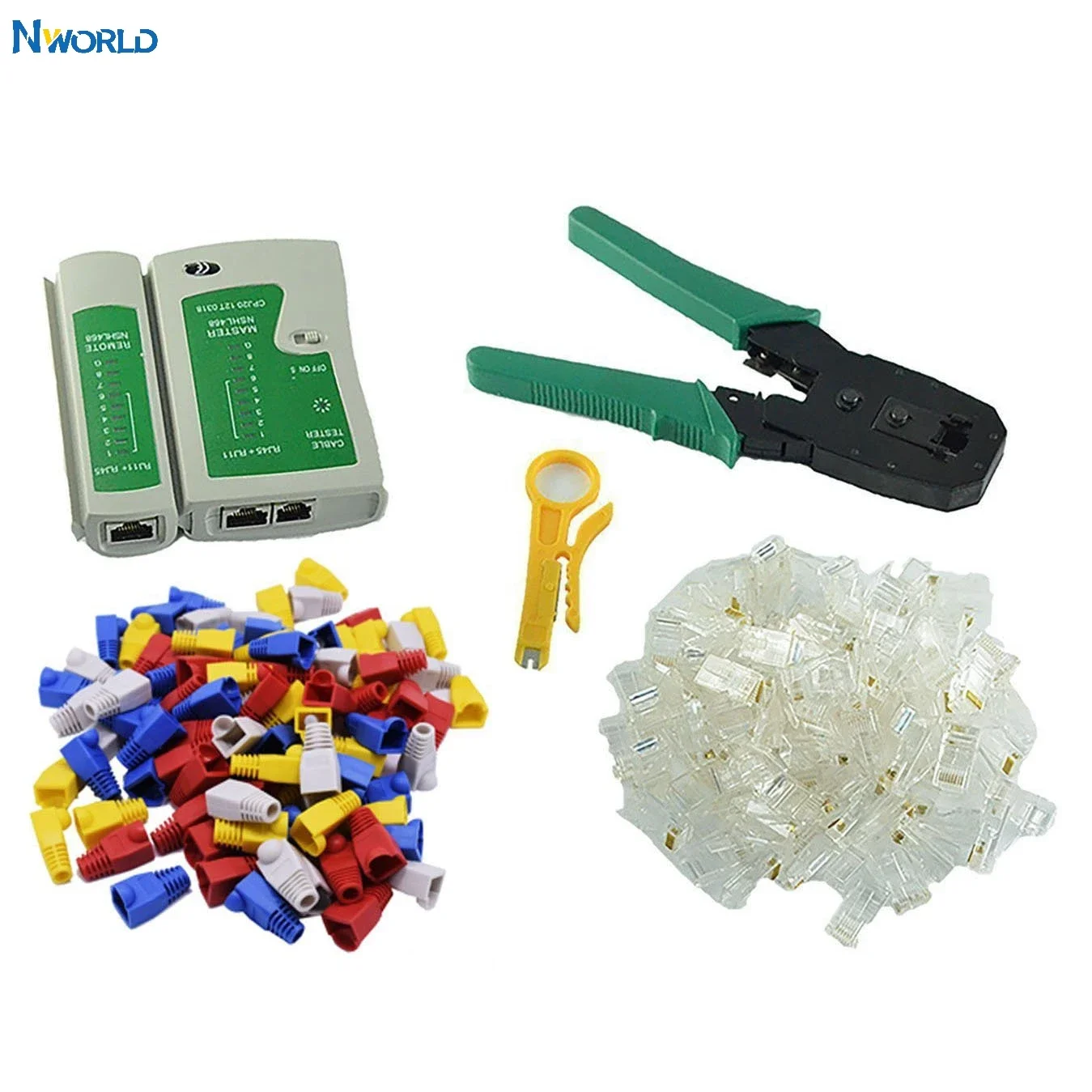 Лидер продаж, набор обжимных плоскогубцев RJ11 RJ45 Cat5 Cat6, сетевые Обжимные Щипцы с 100 8P8C коннектором, кабельный тестер 100, крышка разъема
Лидер продаж, набор обжимных плоскогубцев RJ11 RJ45 Cat5 Cat6, сетевые Обжимные Щипцы с 100 8P8C коннектором, кабельный тестер 100, крышка разъема