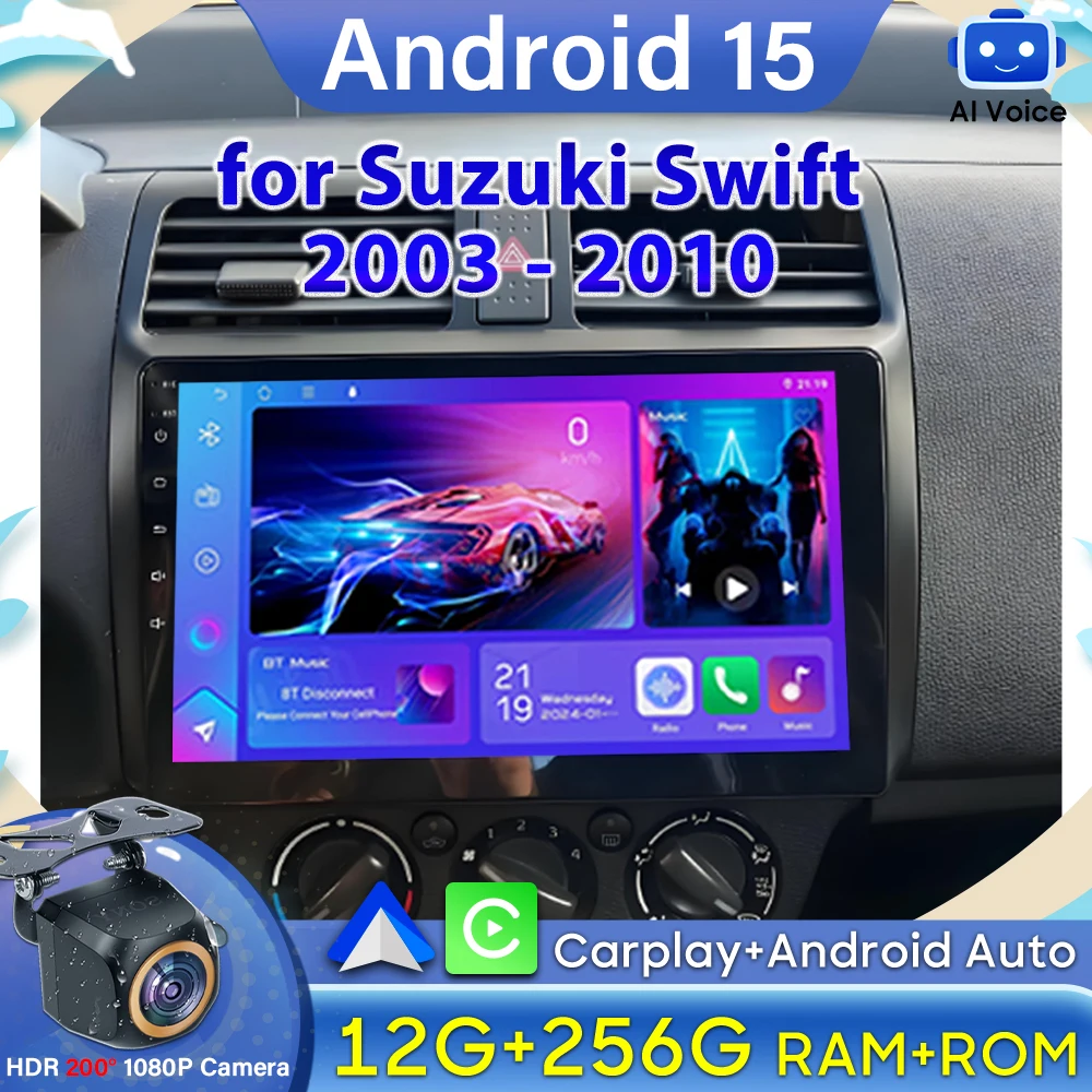 Carplay Android Auto for Suzuki Swift 2003 - 2006 2007 2008 2009 2010 GPS Navigation BT Car Radio Video Automotive Multimedia 2k
Carplay Android Auto for Suzuki Swift 2003 - 2006 2007 2008 2009 2010 GPS Navigation BT Car Radio Video Automotive Multimedia 2k