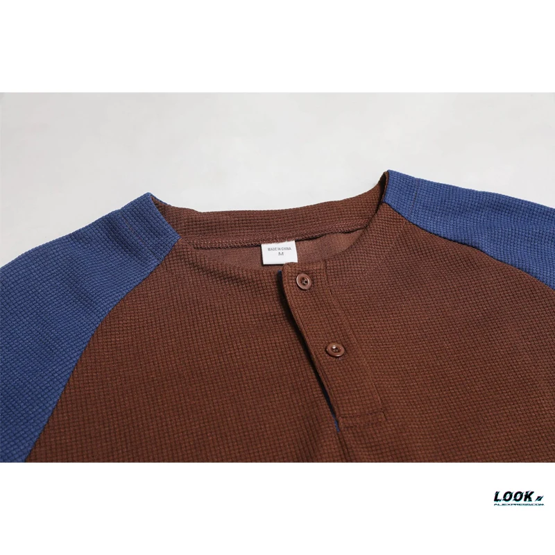 Мужская осенняя уличная дышащая толстовка вафельной вязки с длинными рукавами и круглым вырезом с рукавами реглан
Мужская осенняя уличная дышащая толстовка вафельной вязки с длинными рукавами и круглым вырезом с рукавами реглан