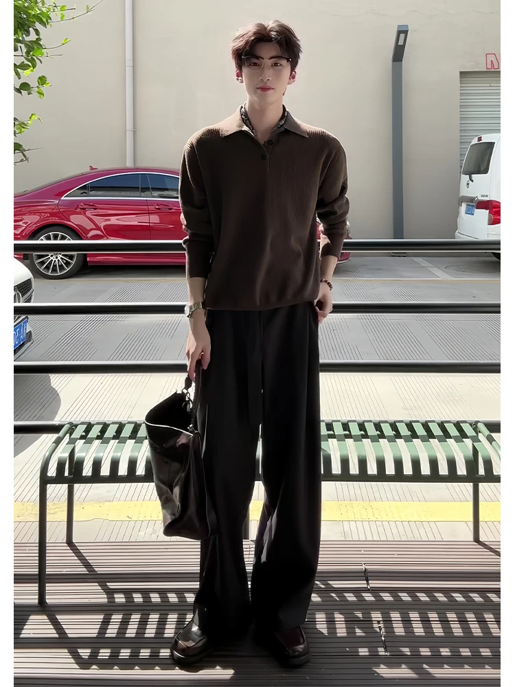 Autumn Faion Men's Ne Sweater And Drapey Pants Set Cool Haome Whole Set Long Sve Polyester Fiber Youth
Autumn Faion Men's Ne Sweater And Drapey Pants Set Cool Haome Whole Set Long Sve Polyester Fiber Youth