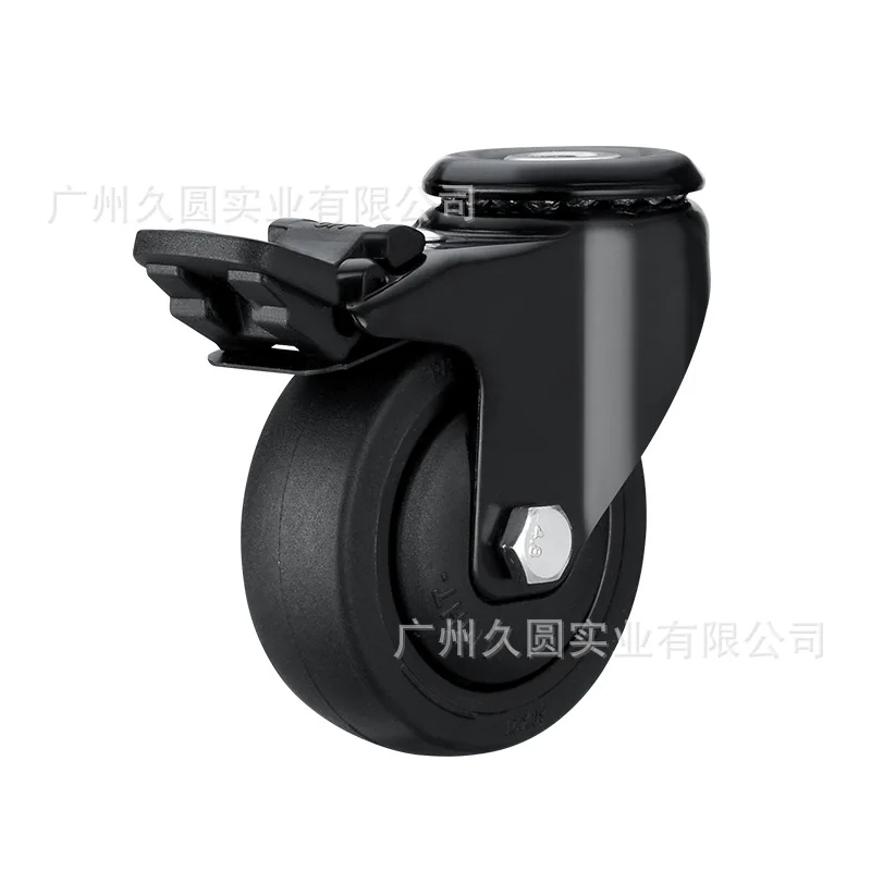 4pcs 3-inch Black/Brown M10 Hole Top Swivel Casters with Brake - High Load Capacity, Ultra-Quiet Rubber Equipment Rollers
4pcs 3-inch Black/Brown M10 Hole Top Swivel Casters with Brake - High Load Capacity, Ultra-Quiet Rubber Equipment Rollers