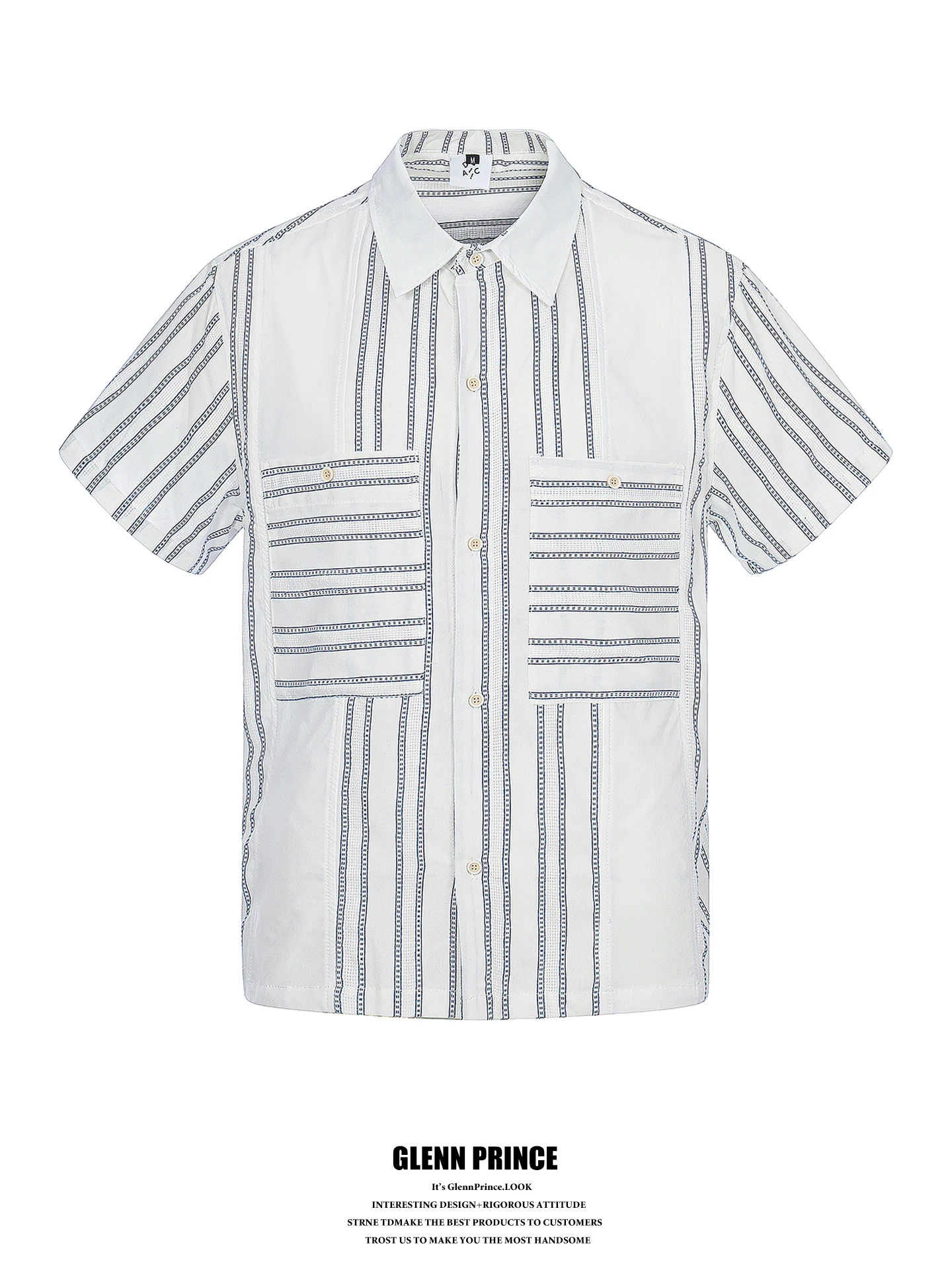 GPstudio Japanese Retro Patchwork Double Pocket Striped Short Sleeve Shirt Men Summer Commute Handsome Shirt Cotton Casual
GPstudio Japanese Retro Patchwork Double Pocket Striped Short Sleeve Shirt Men Summer Commute Handsome Shirt Cotton Casual