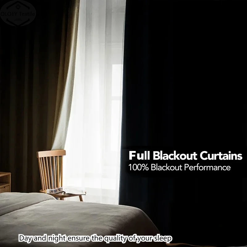 100% Blackout Curtains Linen Texture Thermal Insulated Panels for Living Room Bedroom Long Window Drapes Energy Saving Luxury
100% Blackout Curtains Linen Texture Thermal Insulated Panels for Living Room Bedroom Long Window Drapes Energy Saving Luxury