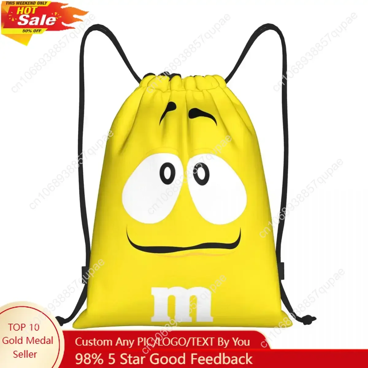 Candy M&M's Chocolate Meme Drawstring Backpack Sports Gym Sackpack String Bags for Hiking
Candy M&M's Chocolate Meme Drawstring Backpack Sports Gym Sackpack String Bags for Hiking