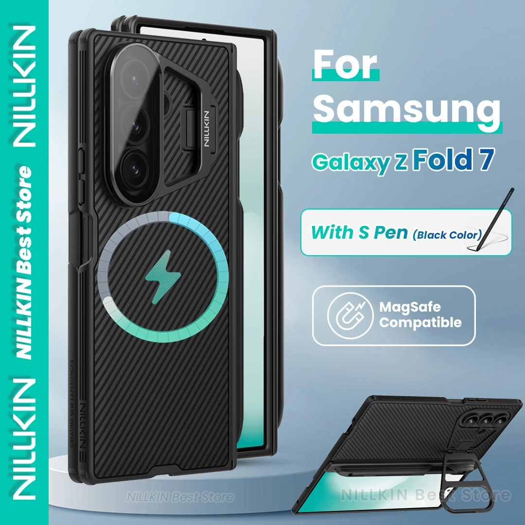 Nillkin Magnetic Case For Samsung Galaxy Z Fold 7 Phone Case Magsafe Transparent Lens Cover Holder Hinge Protection With S Pen
Nillkin Magnetic Case For Samsung Galaxy Z Fold 7 Phone Case Magsafe Transparent Lens Cover Holder Hinge Protection With S Pen