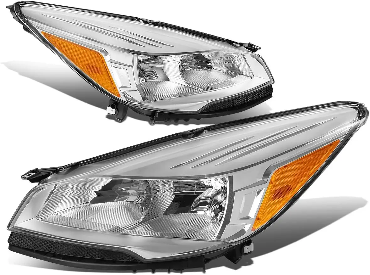 Фары в сборе, совместимые с Ford Escape 3-го поколения 2013 2014 2015 2016, замена фар в заводском стиле, водитель и паштет 
Фары в сборе, совместимые с Ford Escape 3-го поколения 2013 2014 2015 2016, замена фар в заводском стиле, водитель и паштет