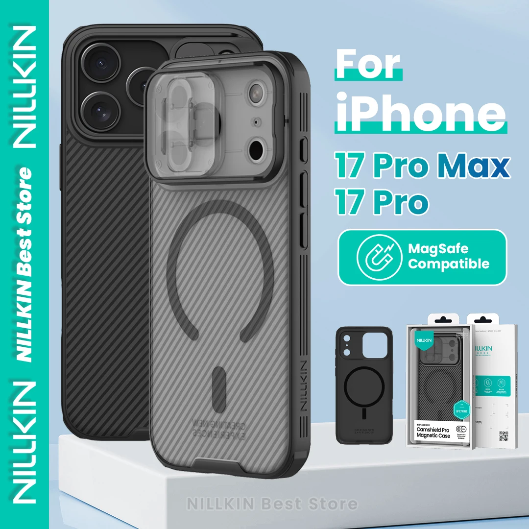 Nillkin For Iphone 17 Pro Max / Iphone 17 Pro Camshield Pro Magnetic Case TPUu+PC With Slide Camera Cover Magsafe Phone Cover
Nillkin For Iphone 17 Pro Max / Iphone 17 Pro Camshield Pro Magnetic Case TPUu+PC With Slide Camera Cover Magsafe Phone Cover