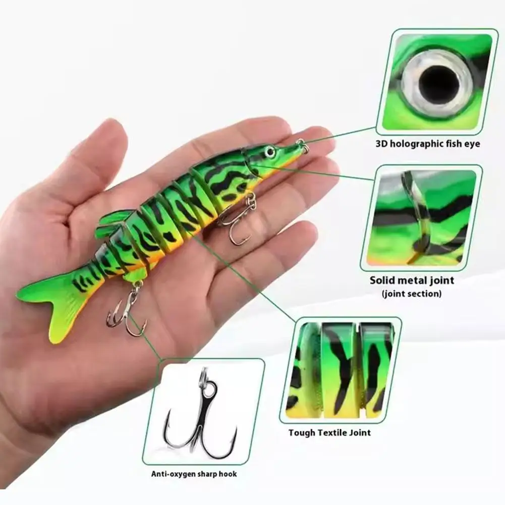 1pcs Swimbait Multi Jointed Bait 13cm Fishing Lures Topwater for Bass Trout Lifelike Slow Sinking Swimming Bass Lures
1pcs Swimbait Multi Jointed Bait 13cm Fishing Lures Topwater for Bass Trout Lifelike Slow Sinking Swimming Bass Lures