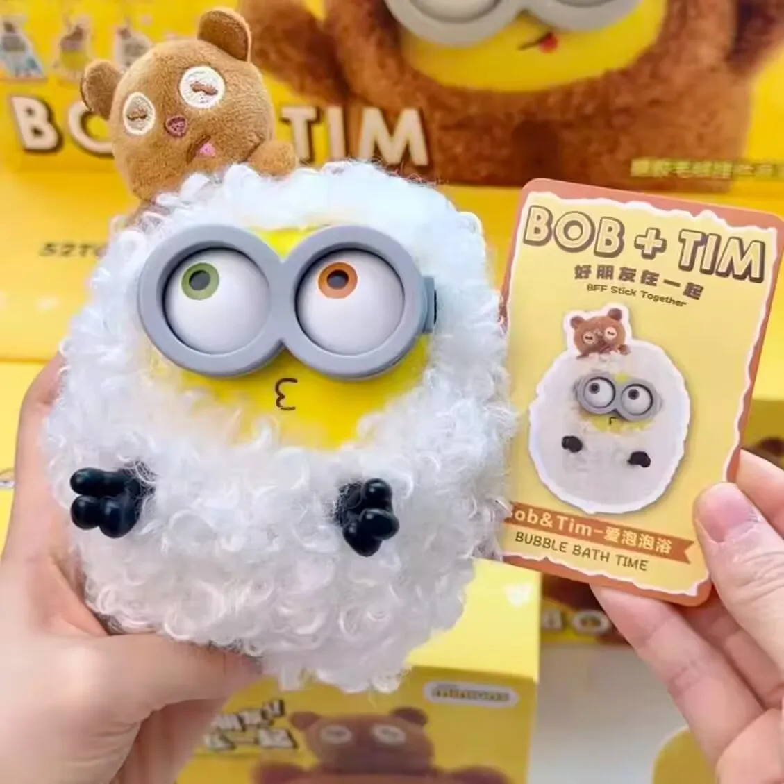 52TOYS Плюшевый брелок-подвеска «Боб и Тим» из серии «Миньоны», коллекционная фигурка, декоративное украшение, подарок для взрослых коллекционеров
52TOYS Плюшевый брелок-подвеска «Боб и Тим» из серии «Миньоны», коллекционная фигурка, декоративное украшение, подарок для взрослых коллекционеров