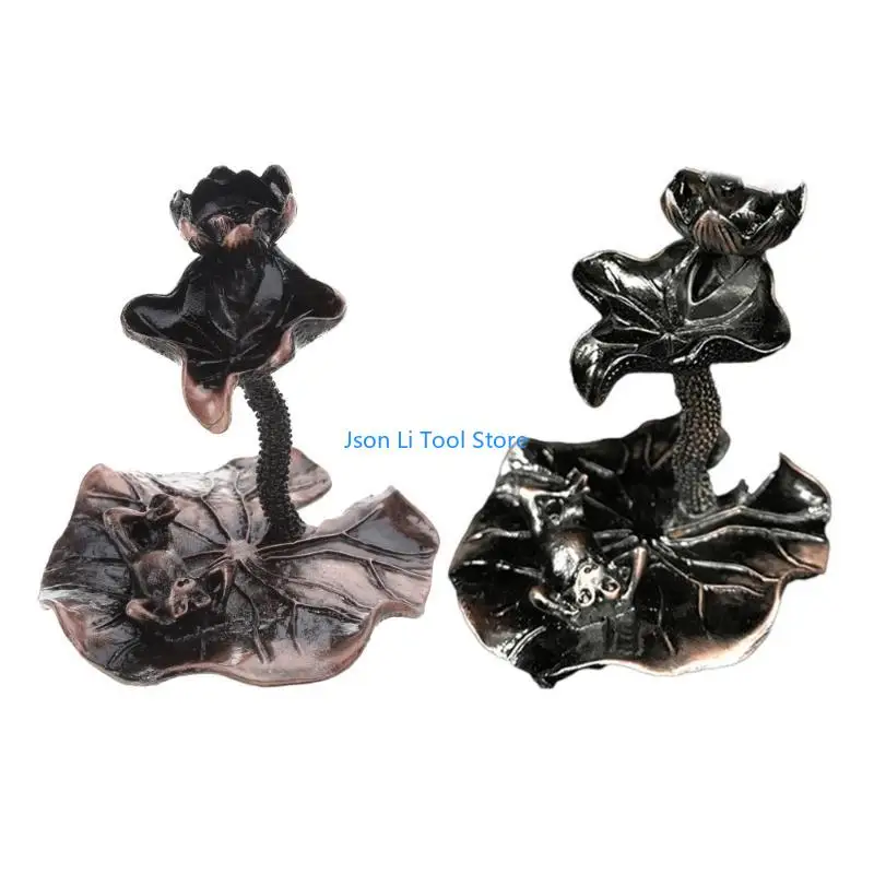 Y08D Lotus for Frog Backflow Incense for Burner Copper Incense Holder Retro Censer for Home Living Room Bedroom Yoga Room Dec
Y08D Lotus for Frog Backflow Incense for Burner Copper Incense Holder Retro Censer for Home Living Room Bedroom Yoga Room Dec