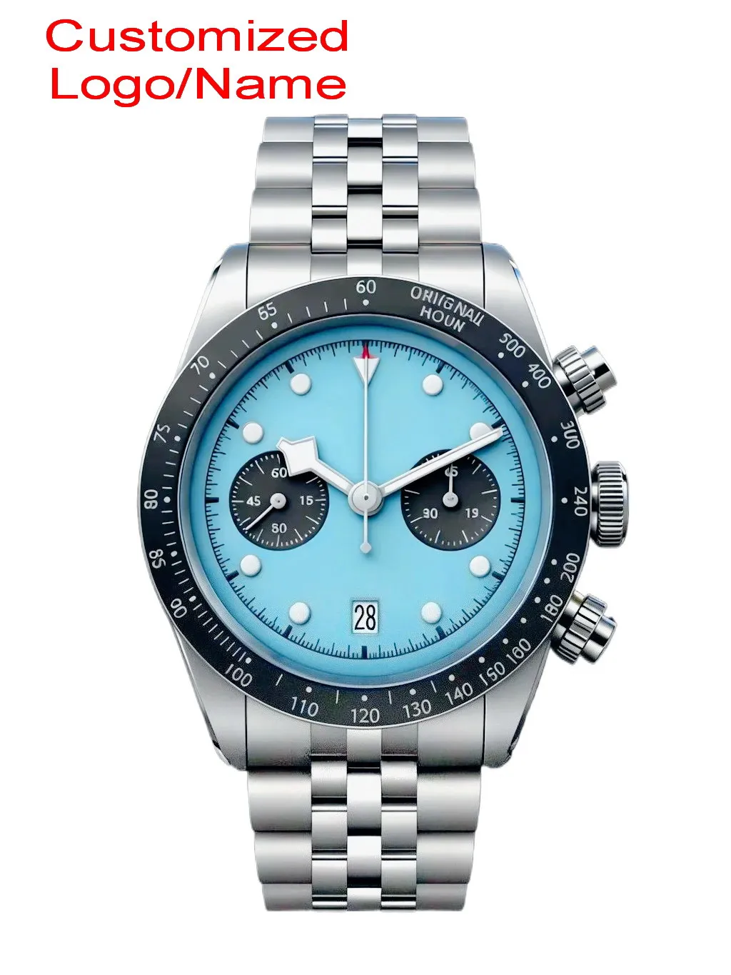Customized Automatic Mechanical Sports Watches 42mm Blue Black White Exterior Design Sapphire Glass Polished Steel Waterproof
Customized Automatic Mechanical Sports Watches 42mm Blue Black White Exterior Design Sapphire Glass Polished Steel Waterproof