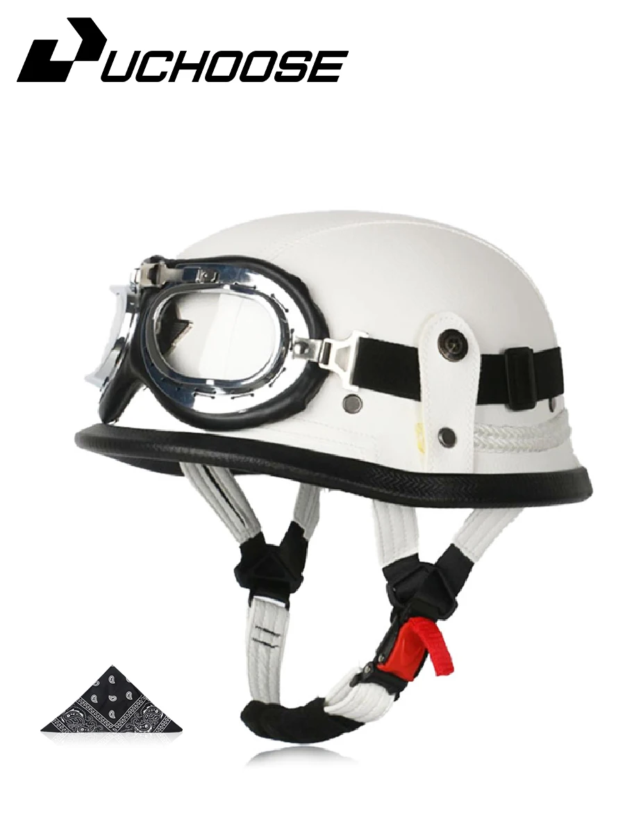 Motorcycle Half Helmet German Leather Vintage Helmet Casco Moto Motorcycle Open Face Helmet Biker Pilot
Motorcycle Half Helmet German Leather Vintage Helmet Casco Moto Motorcycle Open Face Helmet Biker Pilot