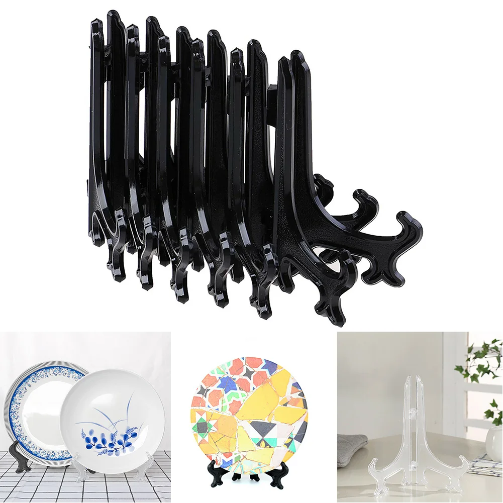 Display Stand Plate Holder 10pcs/set Art Black/transparent Clear Collapsible Easel Frames Easy Storage Plastic
Display Stand Plate Holder 10pcs/set Art Black/transparent Clear Collapsible Easel Frames Easy Storage Plastic
