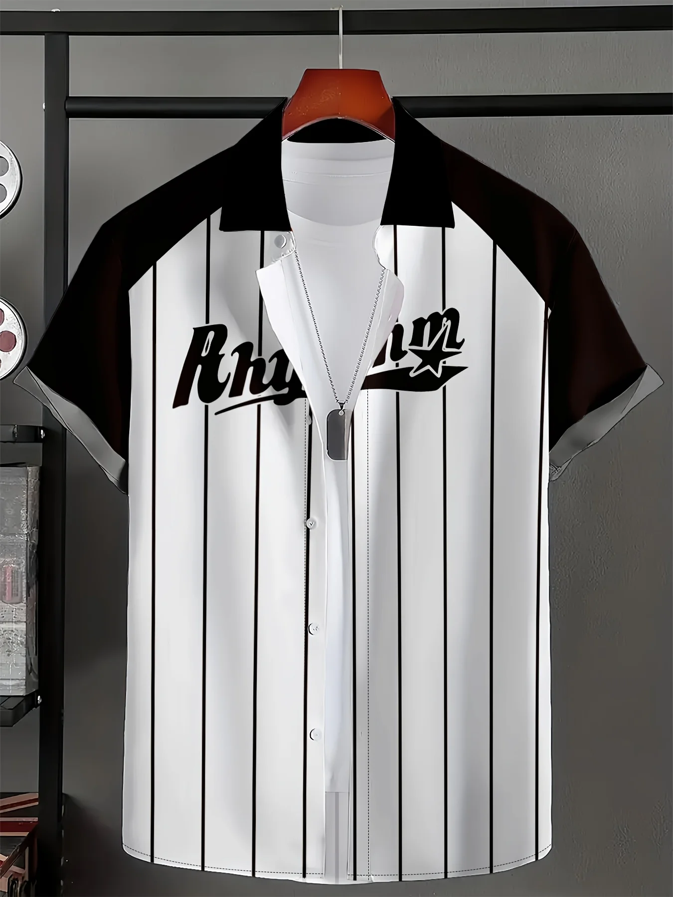 2026 Summer New Style Men's Short-Sleeved Shirt with 3D Stripes Print Street Casual Fashion Comfortable and Soft
2026 Summer New Style Men's Short-Sleeved Shirt with 3D Stripes Print Street Casual Fashion Comfortable and Soft
