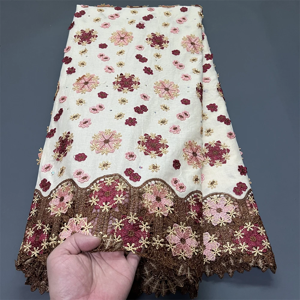 2026 African Nigerian Tulle Lace Fabric for Dress Sewing High Quality Pure Embroidery Damask Cotton Wedding Party 5Yard hz1402
2026 African Nigerian Tulle Lace Fabric for Dress Sewing High Quality Pure Embroidery Damask Cotton Wedding Party 5Yard hz1402