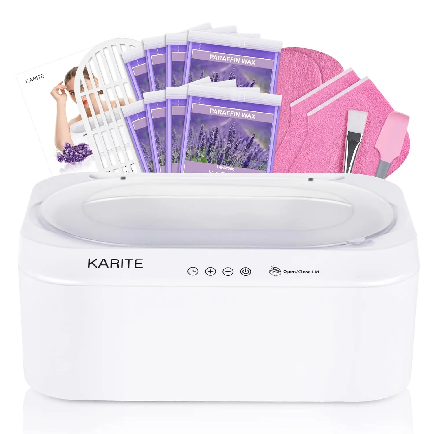Paraffin Wax Machine for Hands and Feet with Auto Open Lid, 20 Min Fast Melt, Precision Temp Control, 4500ml with 8 Refills
Paraffin Wax Machine for Hands and Feet with Auto Open Lid, 20 Min Fast Melt, Precision Temp Control, 4500ml with 8 Refills