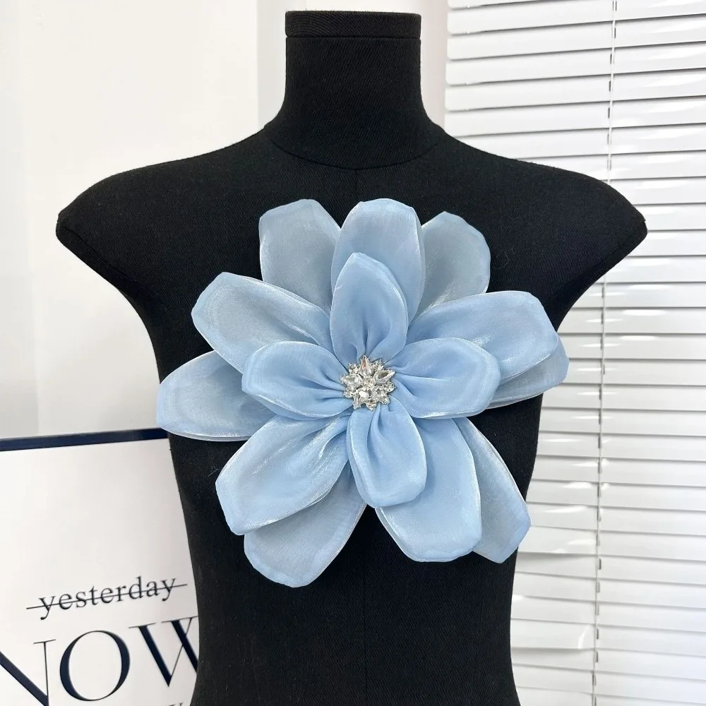Rhinestone Floral Fabric Applique Satin Chiffon 3D Flower Chest Flower Multi-layer DIY Headdress Clothing Clothes Appliques
Rhinestone Floral Fabric Applique Satin Chiffon 3D Flower Chest Flower Multi-layer DIY Headdress Clothing Clothes Appliques