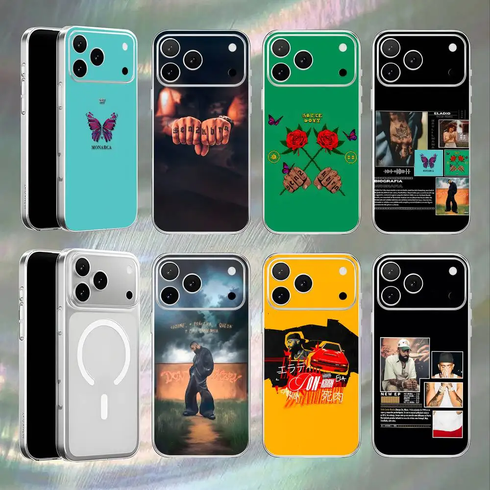 E-Eladio C-Carrion DON KBRN Transparent White Phone Case For iPhone 17,16,15,14,13,12,11,Pro,Max Magnetic Wireless Charging
E-Eladio C-Carrion DON KBRN Transparent White Phone Case For iPhone 17,16,15,14,13,12,11,Pro,Max Magnetic Wireless Charging