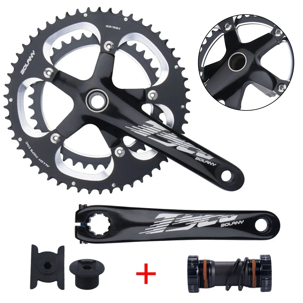 Коленчатый комплект для велосипеда, коленчатый комплект для шоссейного велосипеда 170 мм 130BCD, двойные звездочки 53/39T 9S/10S для велосипеда SRAM, центральный вал BB
Коленчатый комплект для велосипеда, коленчатый комплект для шоссейного велосипеда 170 мм 130BCD, двойные звездочки 53/39T 9S/10S для велосипеда SRAM, центральный вал BB