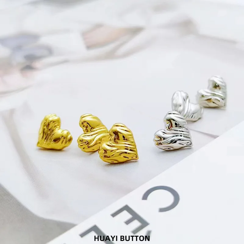 Vintage Heart Shape Gold Silver Metal Button Fashion Clothing Decorate Buttons Handmade DIY Apparel Sewing Supplies 10PCS 12MM
Vintage Heart Shape Gold Silver Metal Button Fashion Clothing Decorate Buttons Handmade DIY Apparel Sewing Supplies 10PCS 12MM