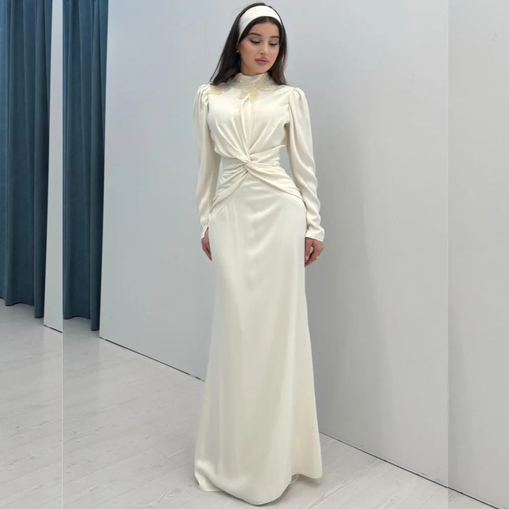 Customized Intricate Matching Jersey Pleat Sequined A-line High Collar Long Dresses Bespoke Occasion Simple
Customized Intricate Matching Jersey Pleat Sequined A-line High Collar Long Dresses Bespoke Occasion Simple