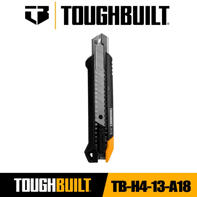 TOUGHBUILT Utility Knife TB-H4-13-A18 18MM AutoLock Snap-off Knife Toughbuilt Multifunctional Cutting Hand Tool
TOUGHBUILT Utility Knife TB-H4-13-A18 18MM AutoLock Snap-off Knife Toughbuilt Multifunctional Cutting Hand Tool