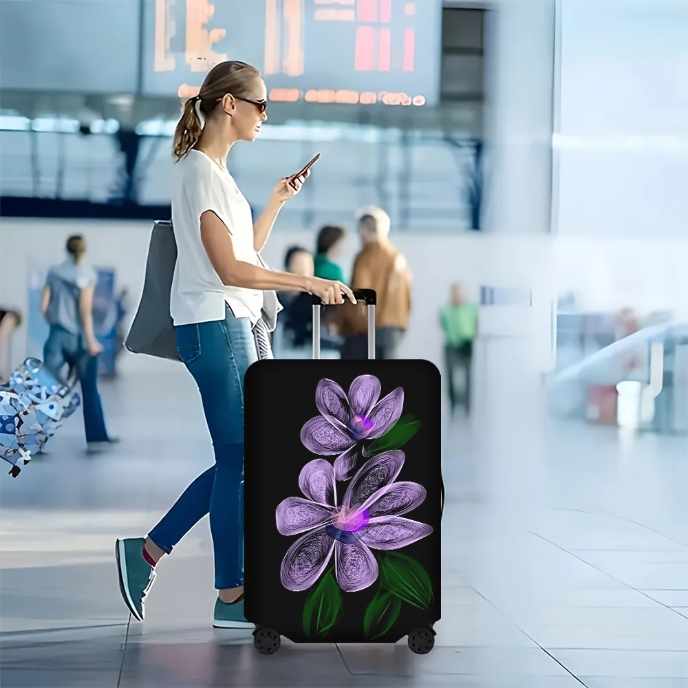1 PC Purple Floral Pattern Luggage Cover for luggage sizes 18-32 inches; dust and elastic travel accessories to effectively p
1 PC Purple Floral Pattern Luggage Cover for luggage sizes 18-32 inches; dust and elastic travel accessories to effectively p
