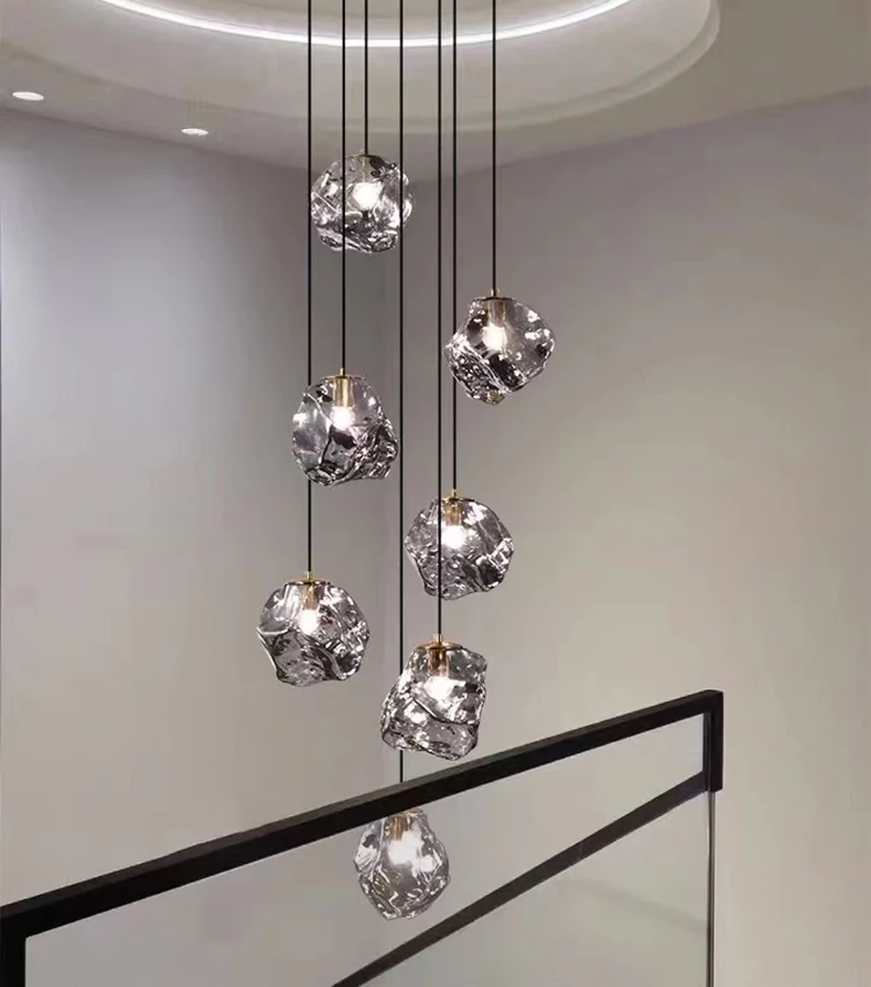 BOSSEN 2025 Designer Nordic Chandelier Glass Rock Dimmable Customizable Pendant Light for Hotel Staircase Home Interior Decor
BOSSEN 2025 Designer Nordic Chandelier Glass Rock Dimmable Customizable Pendant Light for Hotel Staircase Home Interior Decor