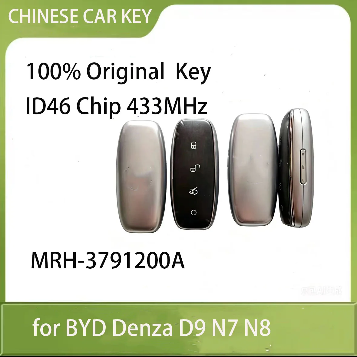 MRH-3791200A Original OEM Smart Remote Key Keyless Go ID46 Chip 433MHz for BYD Denza D9 N7 N8
MRH-3791200A Original OEM Smart Remote Key Keyless Go ID46 Chip 433MHz for BYD Denza D9 N7 N8