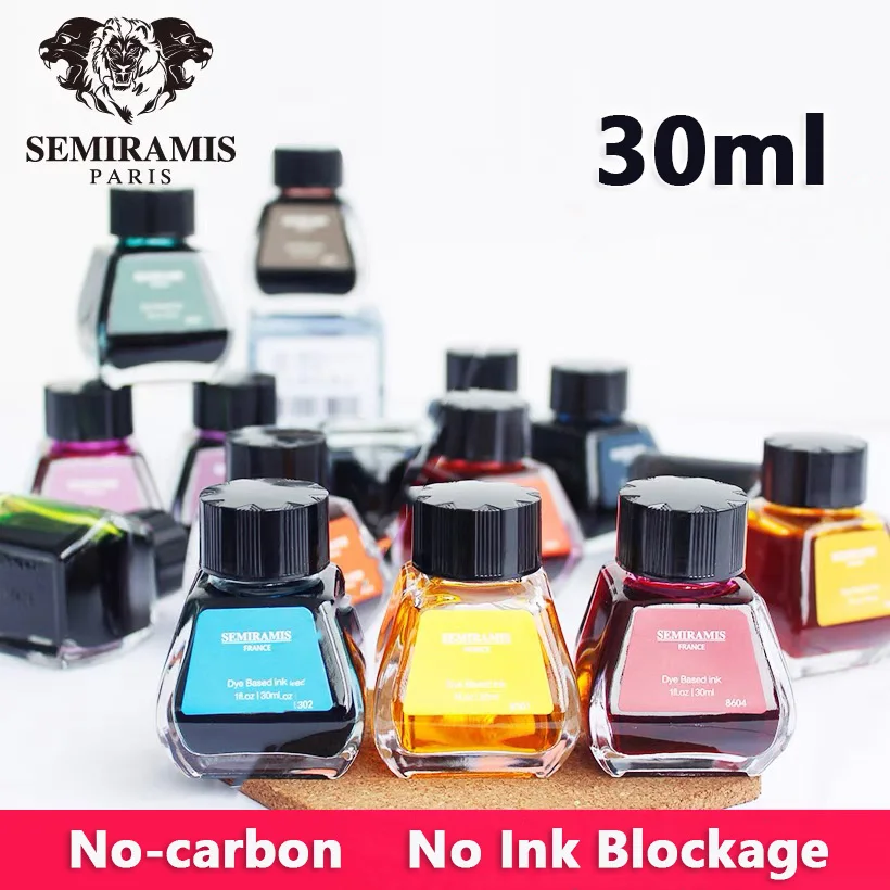 SEMIRAMIS Fountain Pen Ink 25 Colors 30ml Color Glass Bottled Ink Writing Drawing Chinese ink Cartridge For JINHAO HONGDIAN
SEMIRAMIS Fountain Pen Ink 25 Colors 30ml Color Glass Bottled Ink Writing Drawing Chinese ink Cartridge For JINHAO HONGDIAN