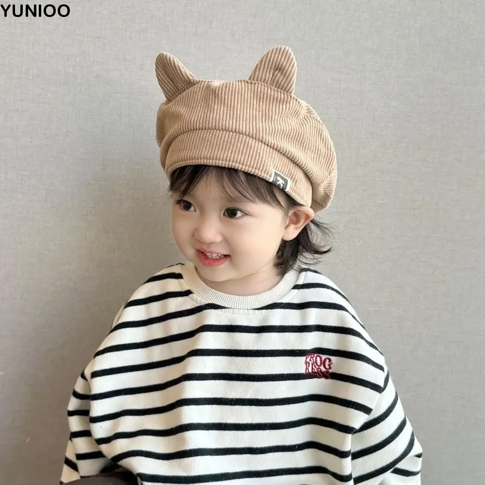 Kawaii Cute Baby Corduroy Beret Korean Flat Top Cat Ear Beret Sweet Boy Girl Duck Tongue Cap Kids
Kawaii Cute Baby Corduroy Beret Korean Flat Top Cat Ear Beret Sweet Boy Girl Duck Tongue Cap Kids