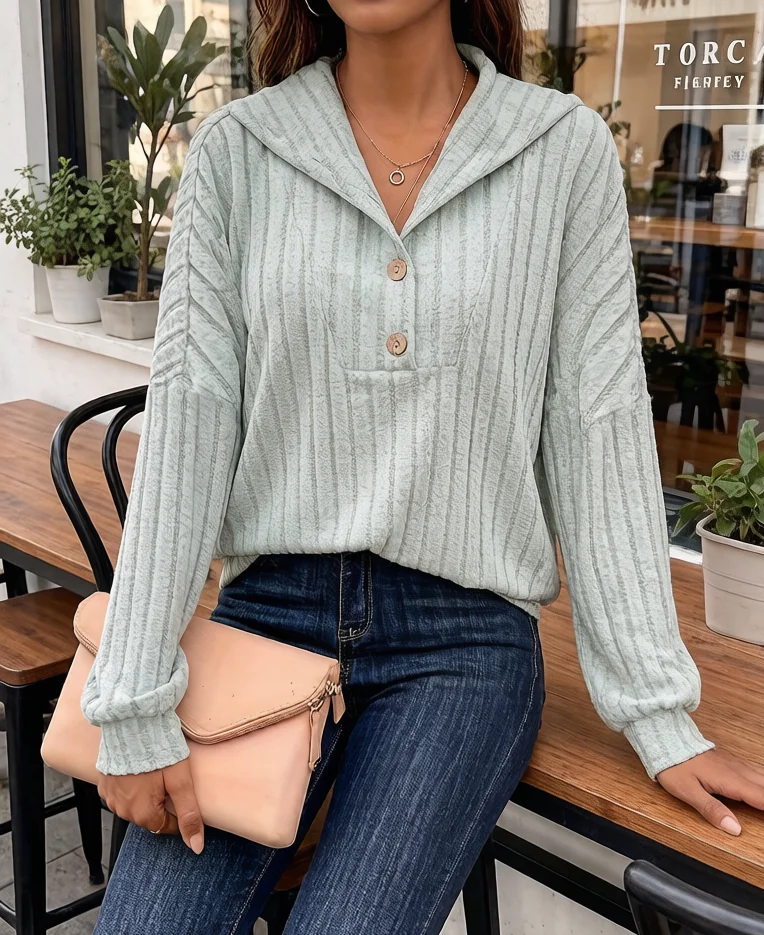 Plus Size Women's Striped Hooded Knit Sweater Loose Long Sleeve V - Neck Button Casual Pullover for Autumn Winter Streetwear
Plus Size Women's Striped Hooded Knit Sweater Loose Long Sleeve V - Neck Button Casual Pullover for Autumn Winter Streetwear