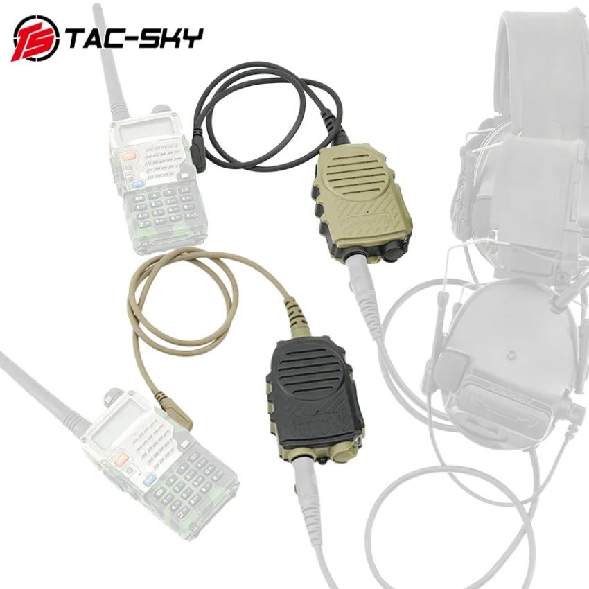 Тактическая гарнитура TAC-SKY PTT, многофункциональный портативный микрофон с разъемами 3,5 мм и 7,0 мм для тактических стрелковых наушников COMTAC
Тактическая гарнитура TAC-SKY PTT, многофункциональный портативный микрофон с разъемами 3,5 мм и 7,0 мм для тактических стрелковых наушников COMTAC