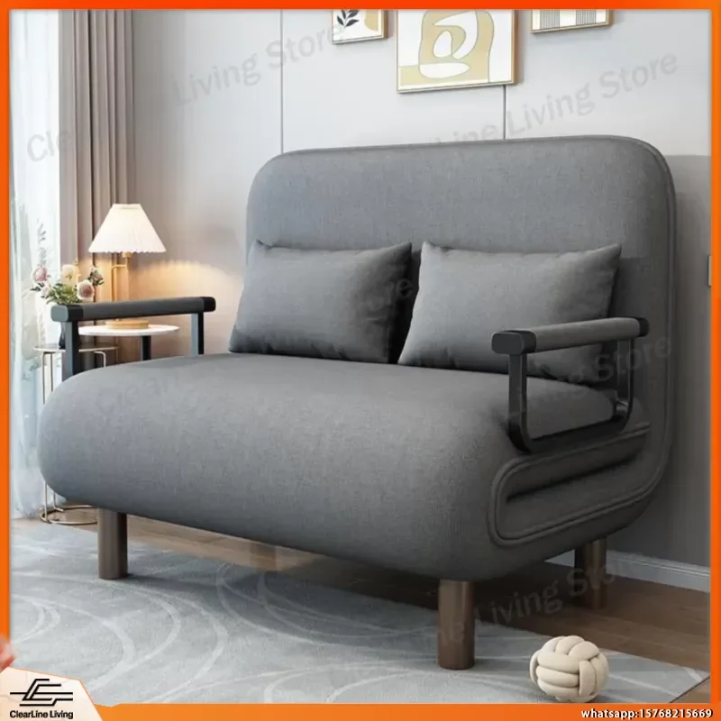 Folding Sofa Bed 3 in 1 Convertible Couch with Pillows for Small Space Apartment Living Room Bedroom Dorm Lounge Cotton
Folding Sofa Bed 3 in 1 Convertible Couch with Pillows for Small Space Apartment Living Room Bedroom Dorm Lounge Cotton