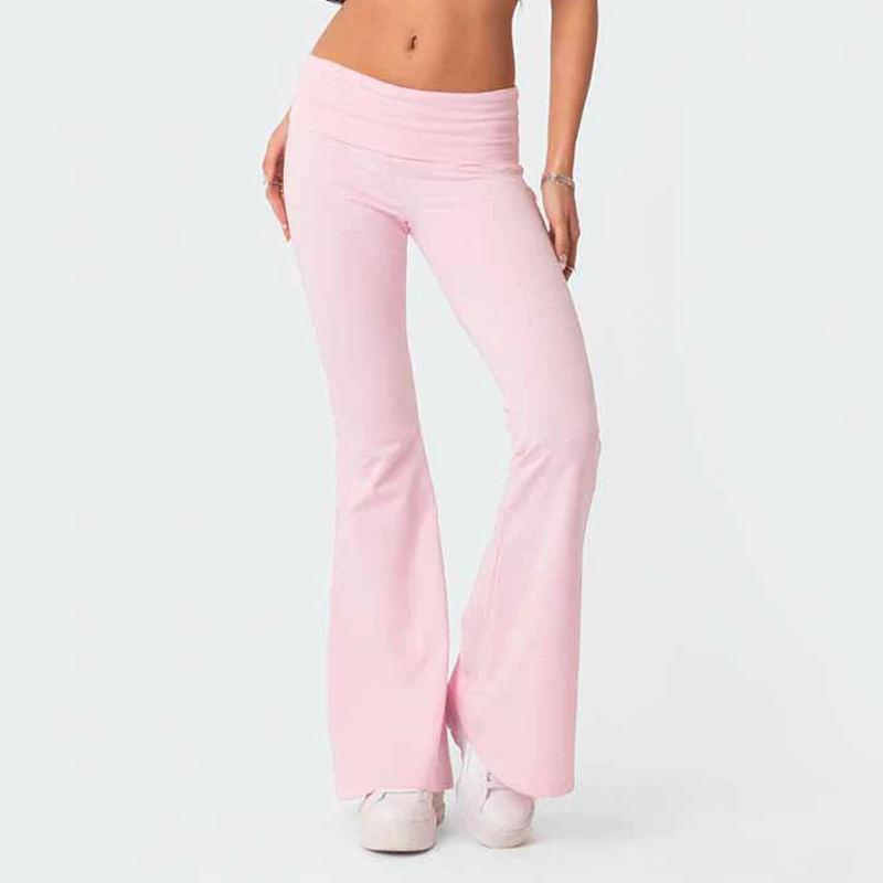 Flare Pants Women Y2K Slim Fit Low-Waisted Fitting Streetwear Yoga Pants Casual Full Length Chic Basic Solid Capris Trousers
Flare Pants Women Y2K Slim Fit Low-Waisted Fitting Streetwear Yoga Pants Casual Full Length Chic Basic Solid Capris Trousers