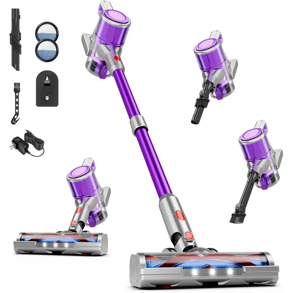 Беспроводной пылесос 8-в-1, 40 кПа, 55 минут работы, легкий, с щеткой против наматывания волос, настенное крепление, перезаряжаемый, для пола/дивана/шерсти животных, полиуретан
Беспроводной пылесос 8-в-1, 40 кПа, 55 минут работы, легкий, с щеткой против наматывания волос, настенное крепление, перезаряжаемый, для пола/дивана/шерсти животных, полиуретан