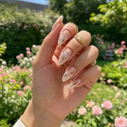 Minimalist Soft Nude Long Almond False Nails, Sparkly Star & Heart Press On Nail Set Spring Daily Wear'
Minimalist Soft Nude Long Almond False Nails, Sparkly Star & Heart Press On Nail Set Spring Daily Wear'