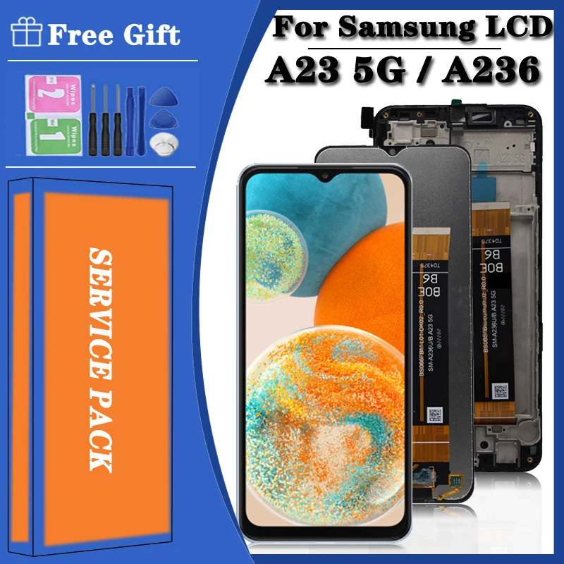 6.6'' New For Samsung A23 5G A236 A236B A236B/DS LCD Display Touch screen replacement For Samsung A23 5G A236U A236U1 LCD
6.6'' New For Samsung A23 5G A236 A236B A236B/DS LCD Display Touch screen replacement For Samsung A23 5G A236U A236U1 LCD