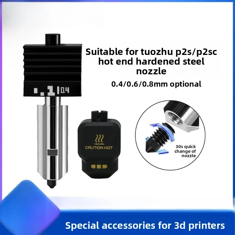 For Tuozhu P2S/P2SC Hot End Kit Removable Hardened Steel Nozzle Standard High Flow HF Print Head 3D Accessories
For Tuozhu P2S/P2SC Hot End Kit Removable Hardened Steel Nozzle Standard High Flow HF Print Head 3D Accessories