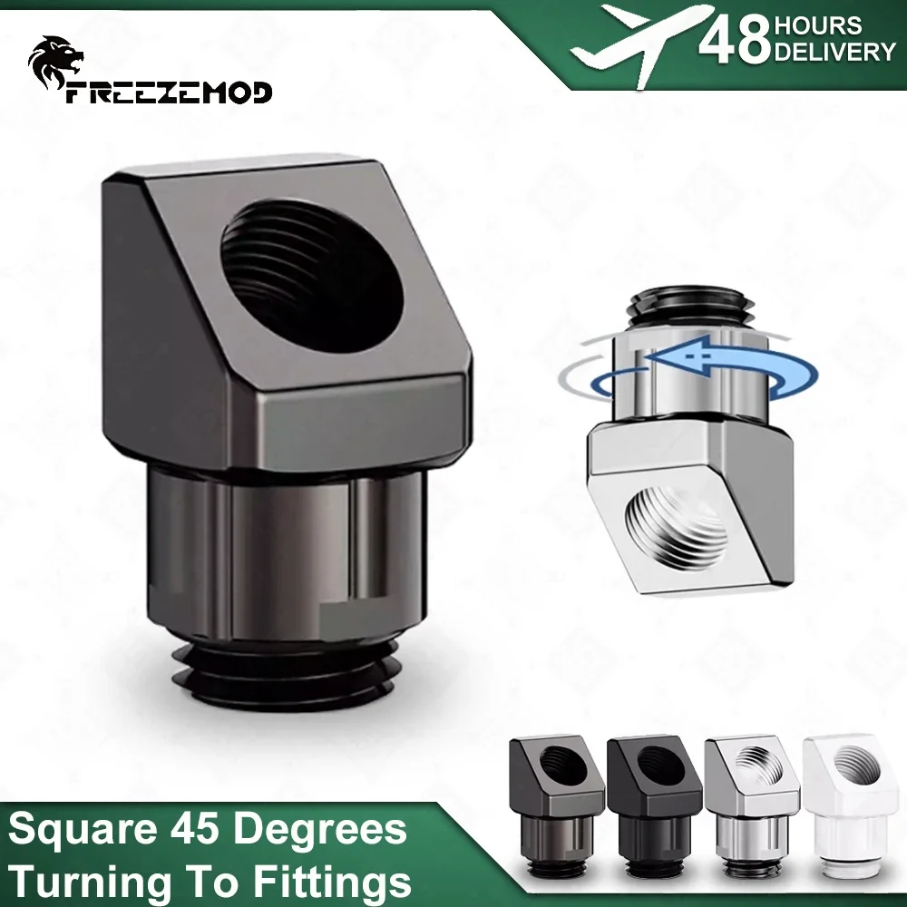 FREEZEMOD 45 Degree Turning Fitting G1/4 Thread Inner and Outer Teeth Brass Torque 360 ° Rotation MOD PC Water Cooling
FREEZEMOD 45 Degree Turning Fitting G1/4 Thread Inner and Outer Teeth Brass Torque 360 ° Rotation MOD PC Water Cooling