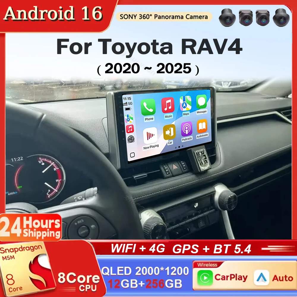 Android 16 Car Radio For Toyota RAV4 2020 2021 2022 2023 2024 2025 Multimedia Video Player GPS Wireless Carplay Head Unit
Android 16 Car Radio For Toyota RAV4 2020 2021 2022 2023 2024 2025 Multimedia Video Player GPS Wireless Carplay Head Unit