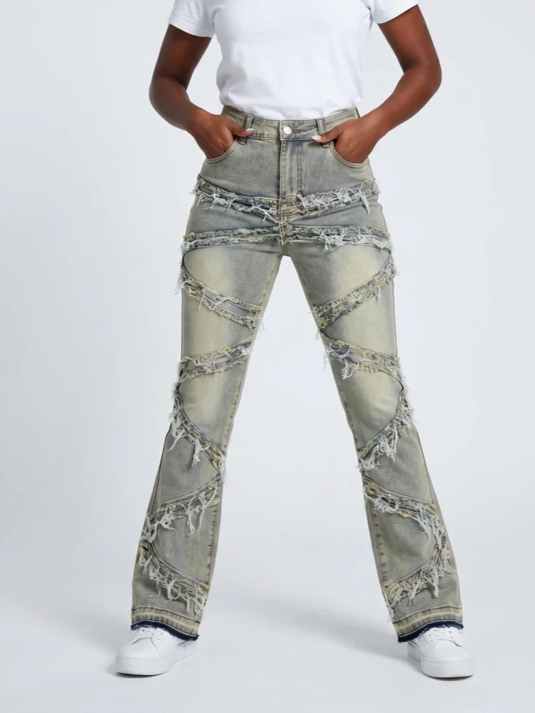 2026 Cyber Y2K Streetwear Vintage Blue Patchwork Slim Women's Stacked Jeans Pants For Woman Clothing Punk Gothic Denim Trousers
2026 Cyber Y2K Streetwear Vintage Blue Patchwork Slim Women's Stacked Jeans Pants For Woman Clothing Punk Gothic Denim Trousers