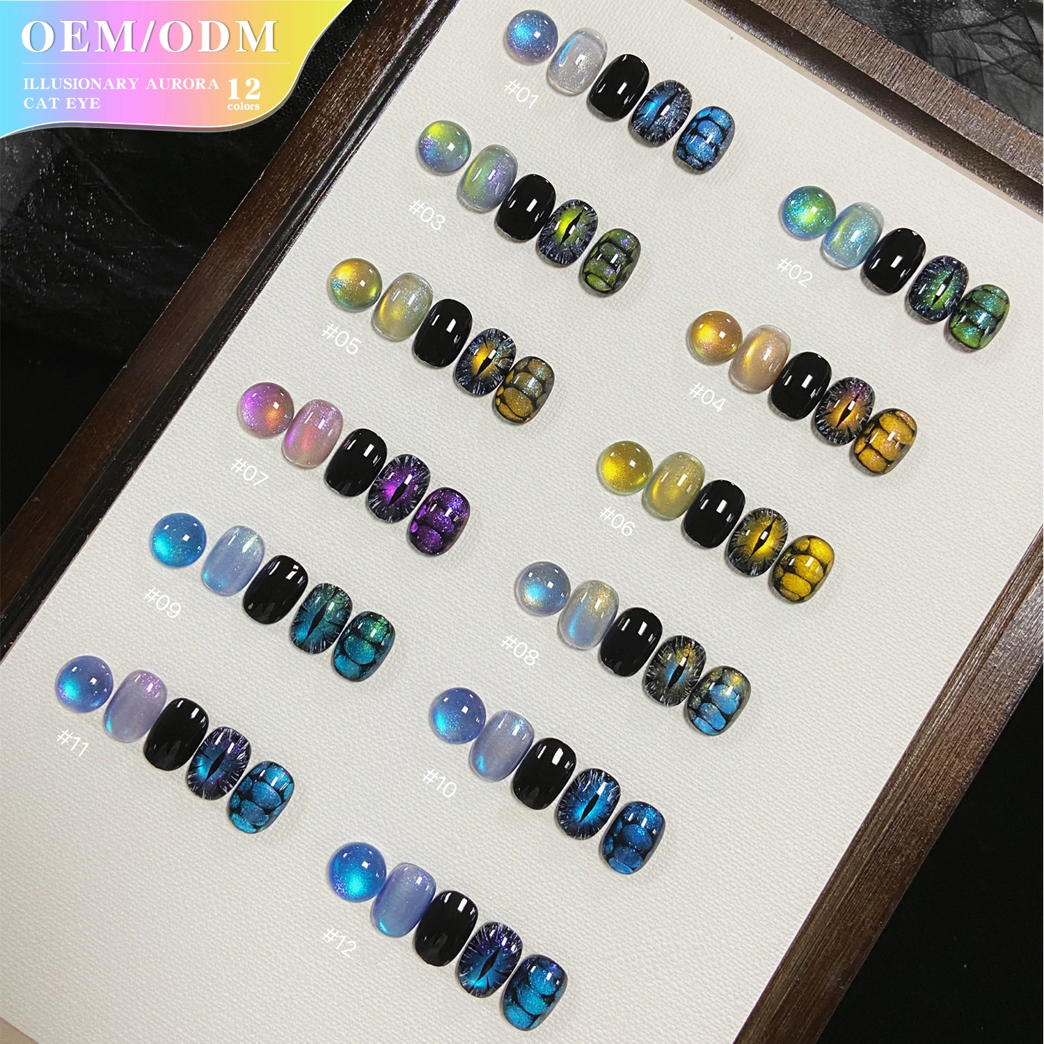 Vendeeni 12colors Illusionary Aurora Cat Eye Gel Polish Hema TPO Free OEM Phantom Pupil Flowing Light Cat Eye Gel Nail Polish
Vendeeni 12colors Illusionary Aurora Cat Eye Gel Polish Hema TPO Free OEM Phantom Pupil Flowing Light Cat Eye Gel Nail Polish
