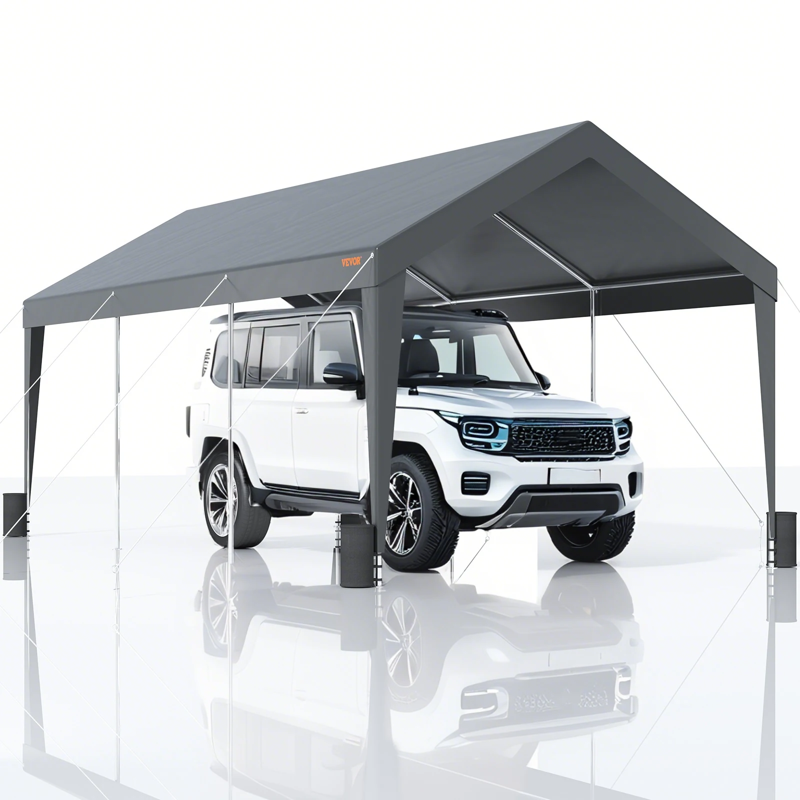 VEVOR Carport 10x20 футов сверхмощный автомобильный навес гараж с 8 усиленными полюсами и 4 весовыми пакетами устойчивый к ультрафиолетовому излучению Водонепроницаемый брезент
VEVOR Carport 10x20 футов сверхмощный автомобильный навес гараж с 8 усиленными полюсами и 4 весовыми пакетами устойчивый к ультрафиолетовому излучению Водонепроницаемый брезент