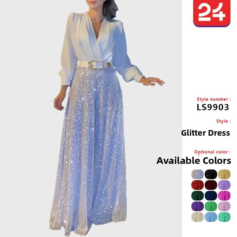 Women's Long Sleeve Collared Dress Cinched Waist Sved Shirt Style Fashionable Spring Autumn Casual Wear Pure Color Three Piec...
Women's Long Sleeve Collared Dress Cinched Waist Sved Shirt Style Fashionable Spring Autumn Casual Wear Pure Color Three Piec...