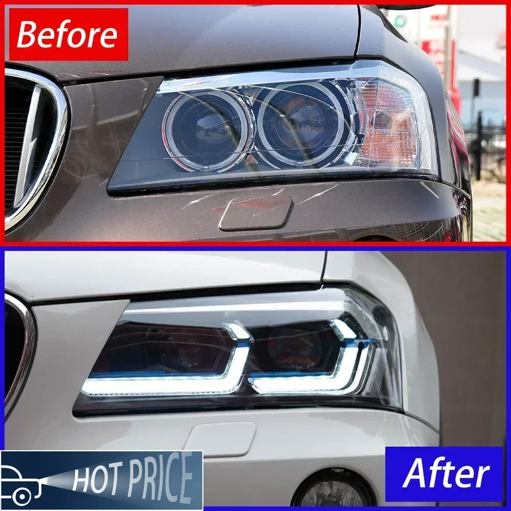 For BMW X3 F25 25i 28i 30i 2010-2013 LED Auto Headlights Assembly Upgrade High Quality Dynamic DRL Projector Lens Accessories
For BMW X3 F25 25i 28i 30i 2010-2013 LED Auto Headlights Assembly Upgrade High Quality Dynamic DRL Projector Lens Accessories