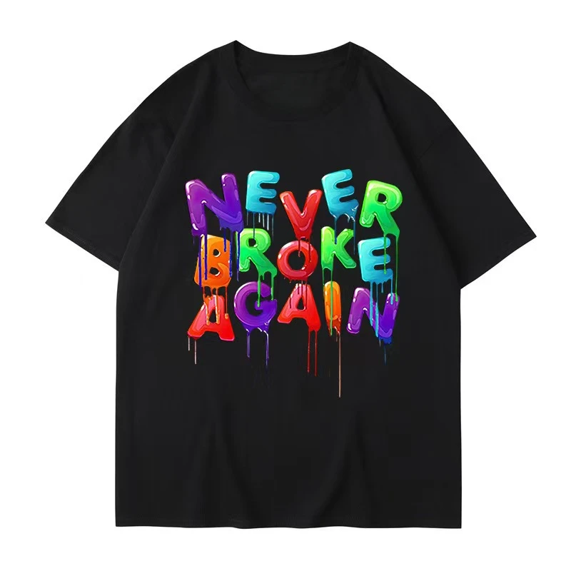 New Color Letters Summer New Aliexpress Cross-border Supply Short-sleeved T-shirt
New Color Letters Summer New Aliexpress Cross-border Supply Short-sleeved T-shirt