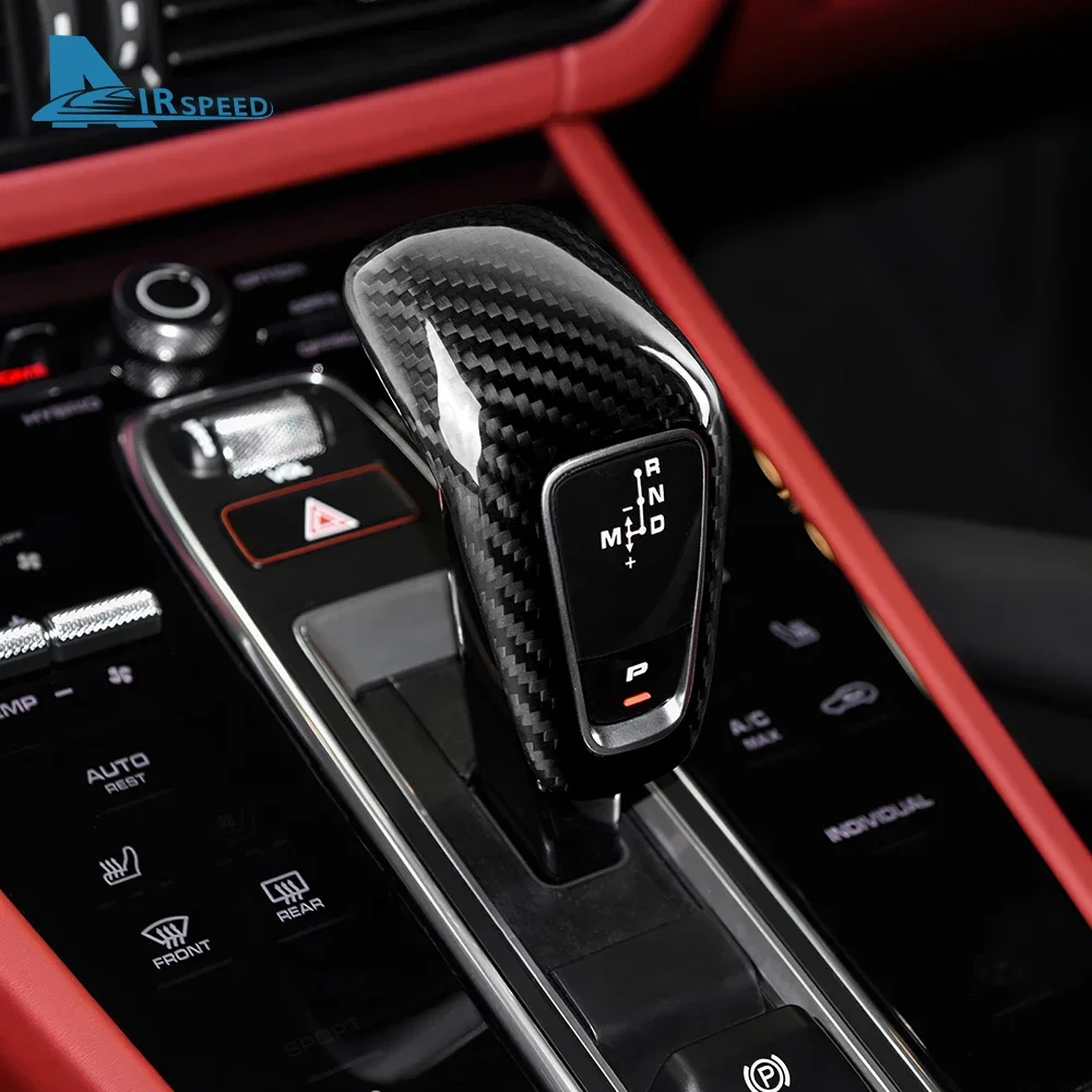 Накладка на ручку переключения передач из настоящего сухого карбона для Porsche Panamera Cayenne 2018-2022, защитный чехол, аксессуары для интерьера автомобиля
Накладка на ручку переключения передач из настоящего сухого карбона для Porsche Panamera Cayenne 2018-2022, защитный чехол, аксессуары для интерьера автомобиля